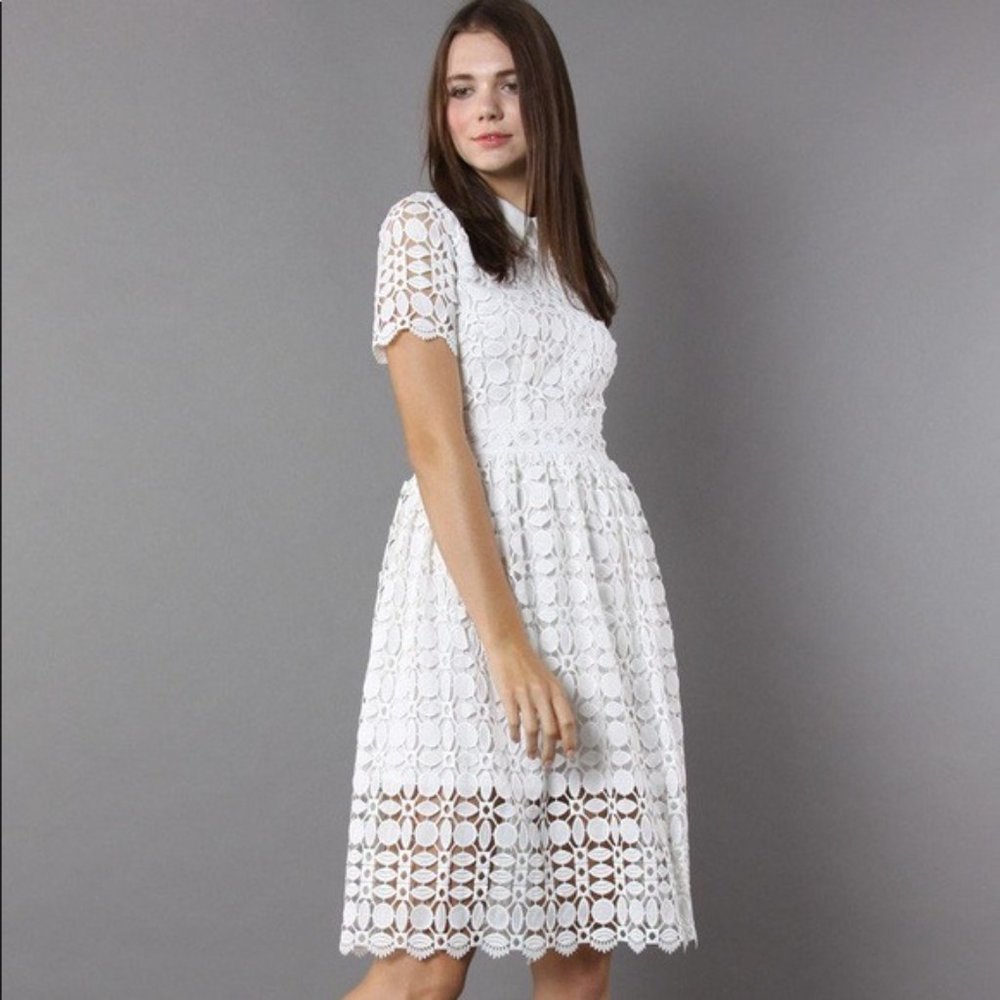 Splendid Crochet white dress
